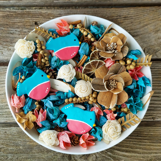 Bluebirds of Happiness Artisan Potpourri