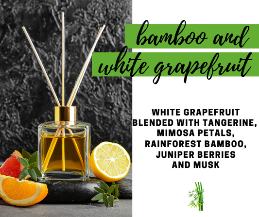 Bamboo and White Grapefruit Fragrance Oil - Potpourri Refresher Oils - 1 oz (30 ml) Concentrated Fragrance Oils - Glass Amber Bottle with Dropper