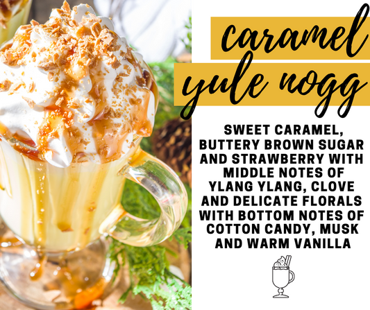 Caramel Yule Nogg Fragrance Oil - Potpourri Refresher Oils - 1 oz (30 ml) Concentrated Fragrance Oils - Glass Amber Bottle with Dropper