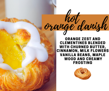 Hot Orange Danish Soy Wax Candle