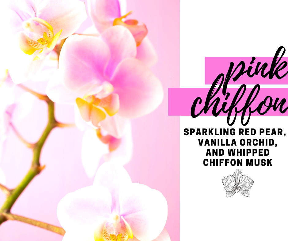 Pink Chiffon Soy Wax Candle