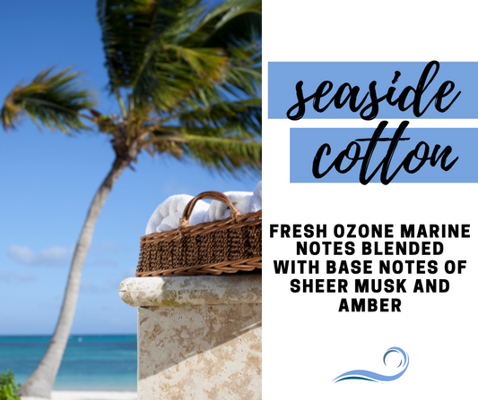 Seaside Cotton Fragrance Oil - Potpourri Refresher Oils - 1 oz (30 ml) Concentrated Fragrance Oils - Glass Amber Bottle with Dropper