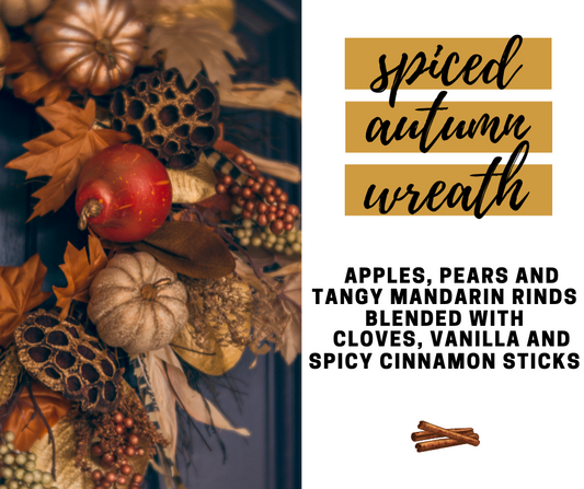 Spiced Autumn Wreath Fragrance Oil - Potpourri Refresher Oils - 1 oz (30 ml) Concentrated Fragrance Oils - Glass Amber Bottle with Dropper