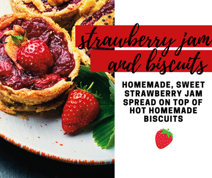 Strawberry Jam and Biscuits Soy Wax Candle
