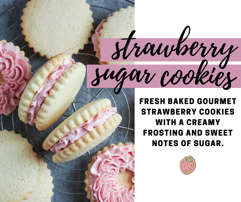 Strawberry Sugar Cookie Soy Wax Candle