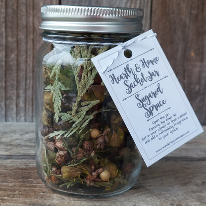 Winter Hearth and Home Sachet Jar