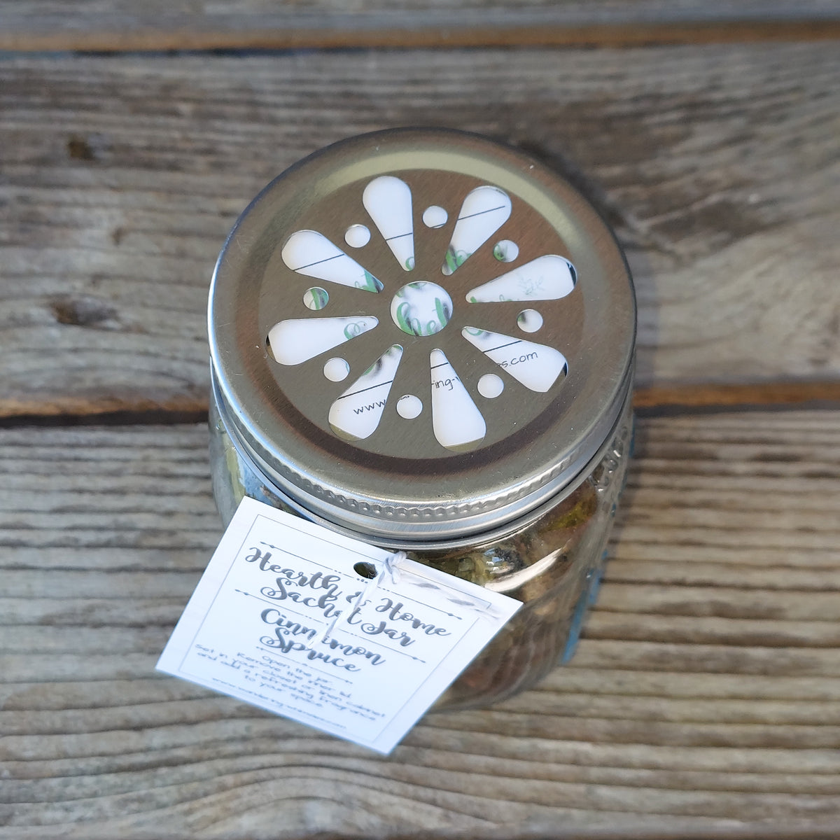 Winter Hearth and Home Sachet Jar