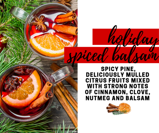 Holiday Spiced Balsam Fragrance Oil - Potpourri Refresher Oils - 1 oz (30 ml) Concentrated Fragrance Oils - Glass Amber Bottle with Dropper