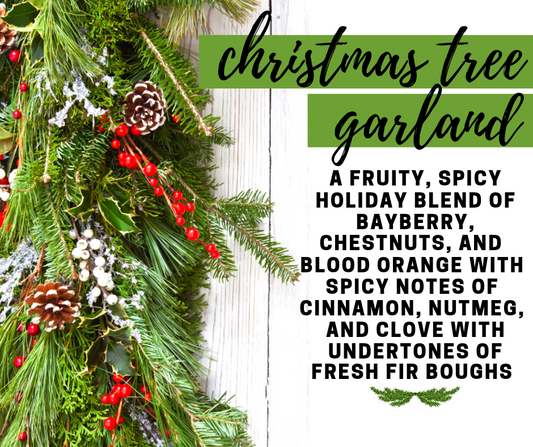 Christmas Tree Garland Fragrance Oil - Potpourri Refresher Oils - 1 oz (30 ml) Concentrated Fragrance Oils - Glass Amber Bottle with Dropper