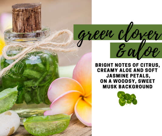 Green Clover and Aloe Fragrance Oil - Potpourri Refresher Oils - 1 oz (30 ml) Concentrated Fragrance Oils - Glass Amber Bottle with Dropper