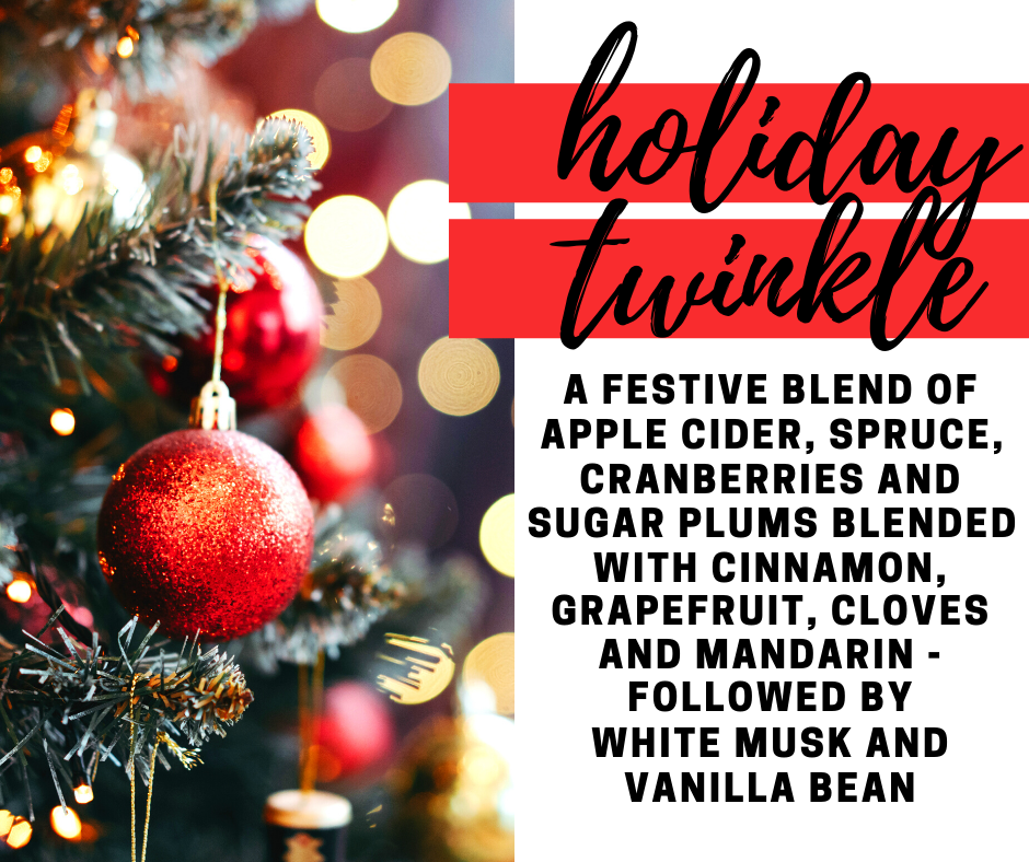 Holiday Twinkle Fragrance Oil - Potpourri Refresher Oils - 1 oz (30 ml) Concentrated Fragrance Oils - Glass Amber Bottle with Dropper