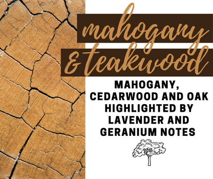 Mahogany and Teakwood Soy Wax Candle