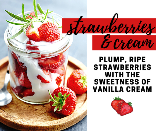 Strawberries and Cream Fragrance Oil - Potpourri Refresher Oils - 1 oz (30 ml) Concentrated Fragrance Oils - Glass Amber Bottle with Dropper